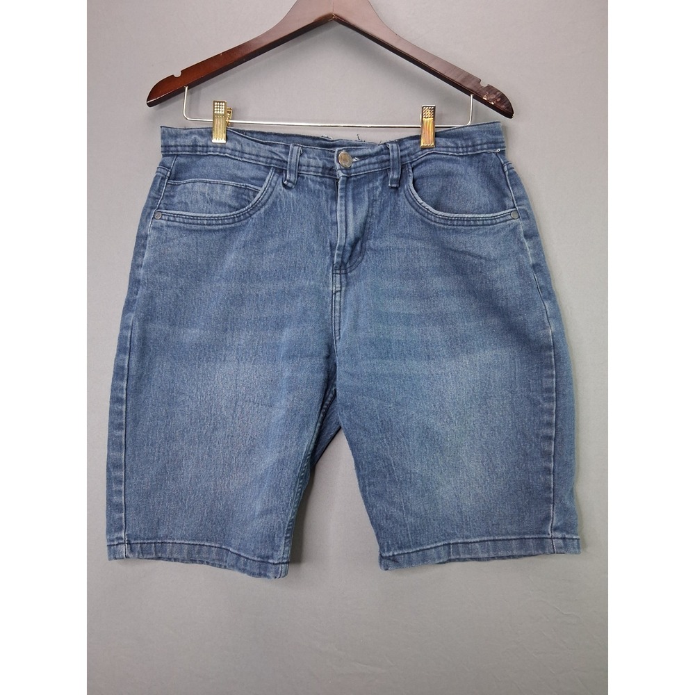 Copper Denim Mens Jean Shorts Size 32 Blue Medium Wash Stretch Casual Jorts